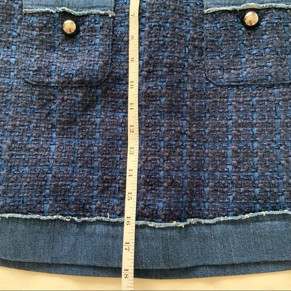 Kate Spade Denim Trim Tweed Skirt NWT - Picture 6 of 6